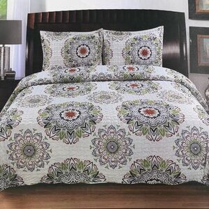 New King Size Quilt bedspread Set 3PCS luxury collection